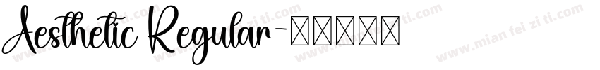 Aesthetic Regular字体转换